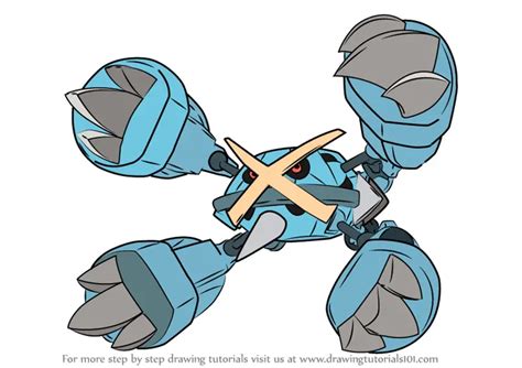 how to draw mega pokemon|mega metagross from pokemon.